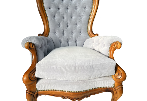 Barokové kreslo v štýle Chesterfield